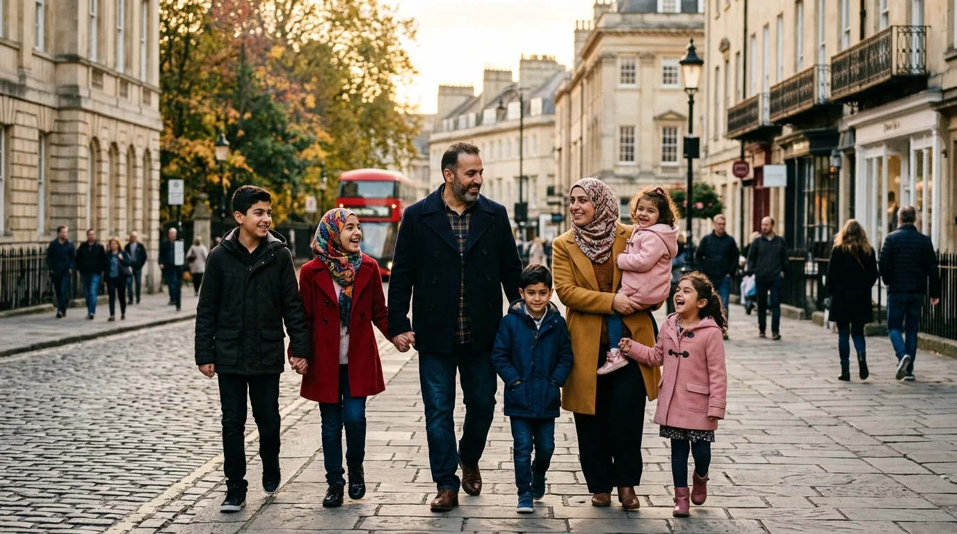 Iraqi family diaspora support